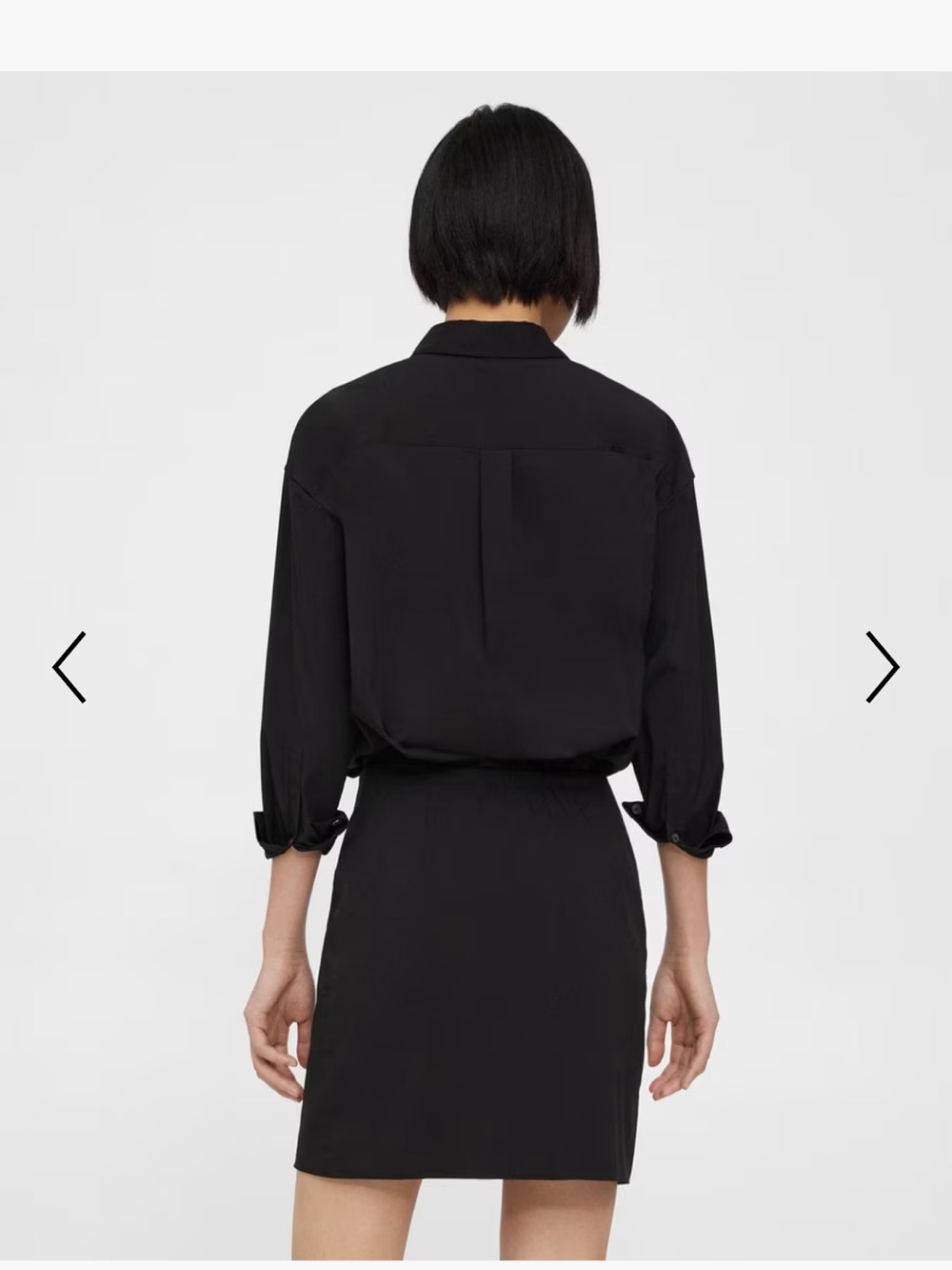 Theory Fitted Shirt Dress in Good Cotton Size 4 - Picture 3 of 7